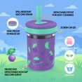 thumbnail image 3 of Vasos de vidrio con pajita para niños pequeños de 240 ml [paquete de 4], 3 of 8