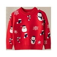 thumbnail image 3 of Children Cartoon Basic Jumpers Christmas Style Winter Thick Sweater Daily Outfit, 3 of 9
