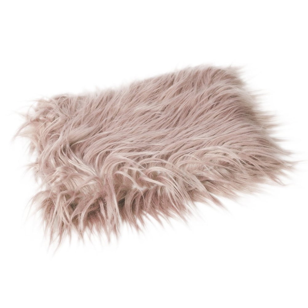 PIXNOR Baby Newborn Photography Photo Props DIY Soft Fur Photographic Mat Blanket Rug Light Grey