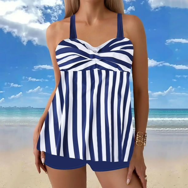 Traje de baño para mujer Traje de baño dividido con estampado grande para mujer Falda de bikini Traje de baño dividido Trajes de baño para mujer