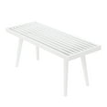 thumbnail image 5 of Plank+Beam Entryway Bench, Wooden End of Bed Bench for Bedroom, Hallway, Porch, 41.25”, Teal, 5 of 5
