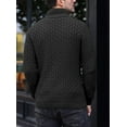 thumbnail image 6 of Fexilor Men's Turtleneck Sweater Pullover Stylish Shawl Collar Knit Top for Regular Fit, 6 of 7