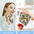 thumbnail image 6 of SKYSONIC 4 PCS Flowers and Butterflies Baby Washcloths Towel Set, Highly Absorbent & Soft Cotton Wash Cloths, Face Hand Towels for Bathroom, Multi-Purpose Fingertip Towels, 12"x 12", 6 of 7