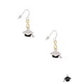 thumbnail image 2 of Delight Jewelry Silvertone 3-D Graduation Hat with 2023 Gold Tone Infinity French Earrings, 2 of 4