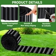 thumbnail image 4 of GOTGELIF Metal Landscape Edging 6Inch x 20FT/40FT Corrugated Garden Edging for Landscaping Black Garden Fence Edging for Flower Bed, Lawn, Yard, 4 of 9