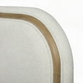 thumbnail image 3 of Toffee & White Sand Upholstered Bed - Modern Design with Rounded Headboard Edges, 3 of 6