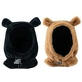 thumbnail image 5 of Windfall Women Winter Cute Bear Ears Design Solid Color Windproof Warm Neck Scarf Cap Hat, 5 of 7