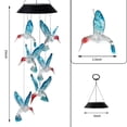 thumbnail image 4 of Campanas de viento solares HiSolar con luces cambiantes de color de colibrí, 4 of 7