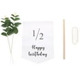 thumbnail image 6 of Half Year Birthday Banner Decoration Set for Baby 1/2 Party Hanging Banners 6 Months Cloth Wood, 6 of 8