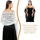 thumbnail image 2 of Minnieouse Chal de noche para fiesta, bufanda de encaje, borla hueca transparente, ropa Vintage, bufandas de hilo de malla, chales de boda, Ropa, zapatos y accesorios Miscelánea, 2 of 4