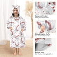 thumbnail image 4 of joogoo Wearable Blanket Hoodie for Baseball on White Flannel Sherpa Pocket 3-14 YR S, 4 of 7