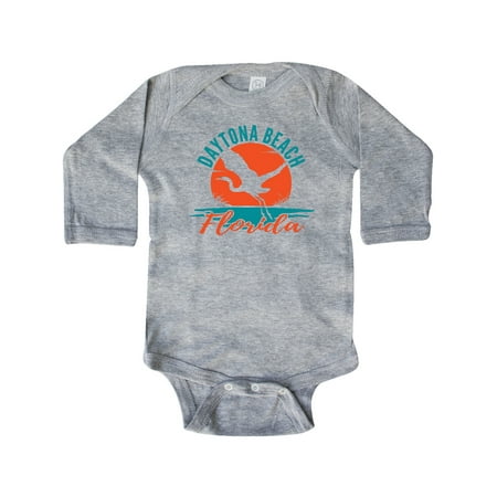 

Inktastic Daytona Beach Florida Vacation Trip Gift Baby Boy or Baby Girl Long Sleeve Bodysuit