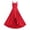 mka317#-Red, variant on Girl Dresses Party Dress With Ruffled Tiered Skirt And Strapless Crisscross Bodice For Green 110/(4-5 Years)