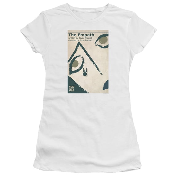 Star Trek Tos Episode 67 Junior Women's Sheer T-Shirt White