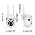 thumbnail image 3 of 1080P Security Camera Outdoor 360° View Pan/Tilt Camera for Home Security Outside with Color Night Vision,Motion Detection,2-Way Talk,2.4GHz Wi-Fi,Micro SD Card & Cloud Service Y108,Vuyungers, 3 of 6