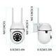 thumbnail image 3 of Cámaras de seguridad para exteriores, cámaras WiFi de 2,4 GHz para seguridad del hogar, cámaras de vigilancia domo 1080P con visión de 360°, cámara de seguridad con detección de movimiento y vigilanci, 3 of 9