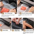 thumbnail image 4 of Wiueurtly Scelleuse sous Vi Machine de Scellage Rapide 2 Modes un Scelleur pour Aliments Secs et Humides Scelleur de Sacs avec 110 Sacs de Scellage, 4 of 8