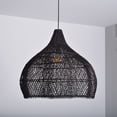 thumbnail image 5 of Viaurbe Living Room Rattan Pendant Light Wabi Sabi Wicker Chandelier, 5 of 18