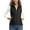 Black, variant on Women's Vests - Padded Puffer Lightweight Sleevesless Vest for Women, Stand Collar Quilted Gilet with Zip Pockets