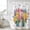 White, variant on Spring Flowers Shower Curtain, Waterproof Shower Curtains for Bathroom, Watercolor Floral Leaves Butterflies Plant Washable Fabric Bathtub Curtain Set Bath Decor with 12 Hooks Stall 36"x72"