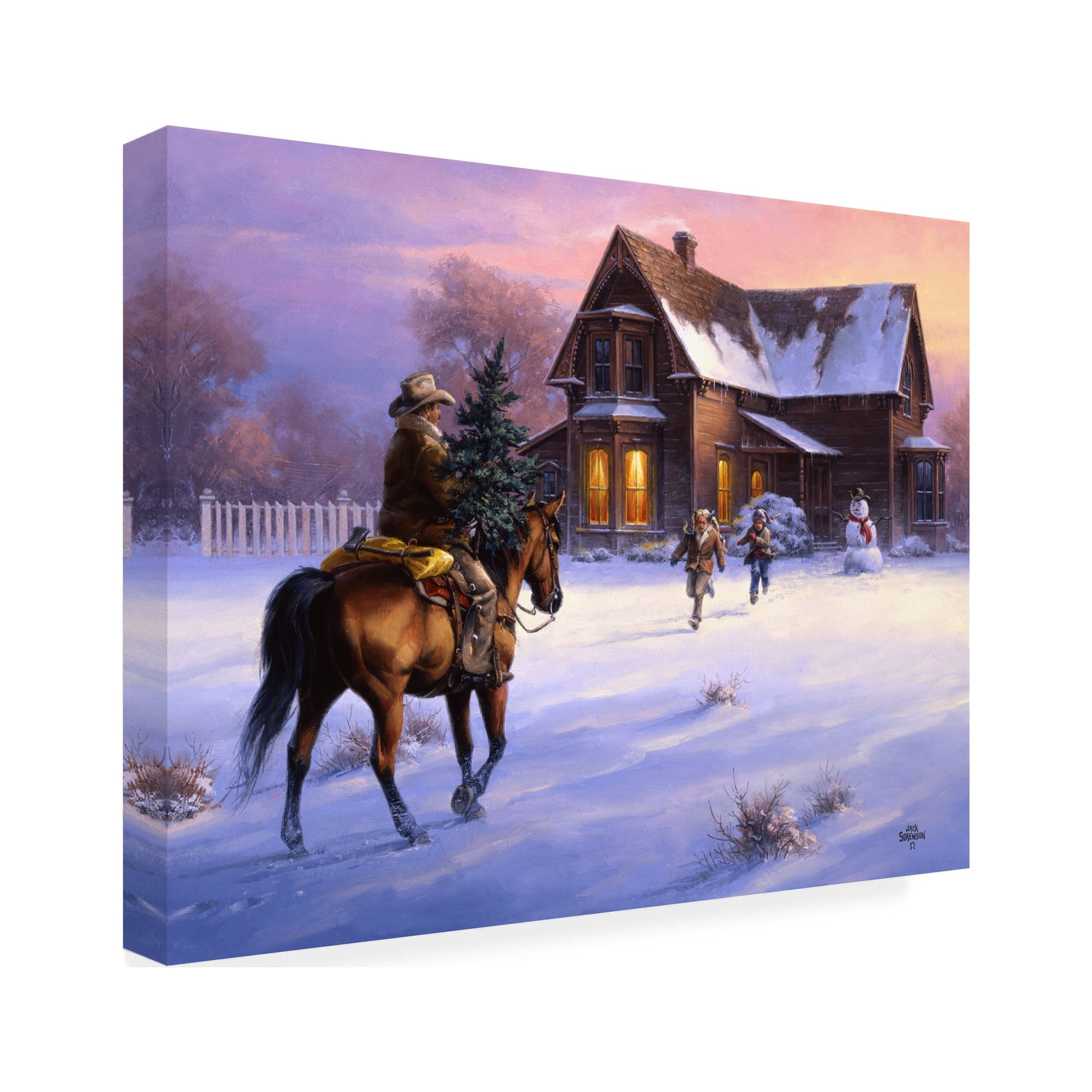 Jack Sorenson 'The Day Daddy Brought Home the Tree' Canvas Art