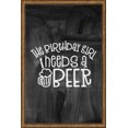 thumbnail image 1 of The birthday girl needs a beer funky mug candle funny drinking Tin Sign Chalk Board Wall Art Decor Funny Gift 12 x 18 Inch, 1 of 3