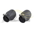 thumbnail image 3 of Two Universal Exhaust Tips  2.5" ID / 4" OD Powder Coated Black, 3 of 5