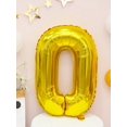 thumbnail image 4 of 1pc Digital Shaped Balloon, 32 Inch Gold Metallic PE Decorative Balloon, For Birthday Party, 4 of 5