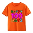 thumbnail image 3 of MZXELPRJD Kids 100 Days of School Shirt Girls Boys 100th Day of School Celebration Tops Kids Short Sleeve Funny Graphic Letters Print T-Shirt, 3 of 8