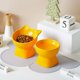 thumbnail image 2 of Colección de cuencos elevados para comida para gatos_Comedero y bebedero para mascotas sin estrés (2 piezas) Amarillo brillar Electrónica, 2 of 4