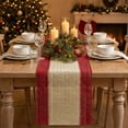 thumbnail image 2 of Sm:)e Rustic Farmhouse Red Paper Braided Table Runner 12x72 Inch, Seasonal Christmas Woven Decoration for Kitchen Dining, Home & Party Use, 2 of 6