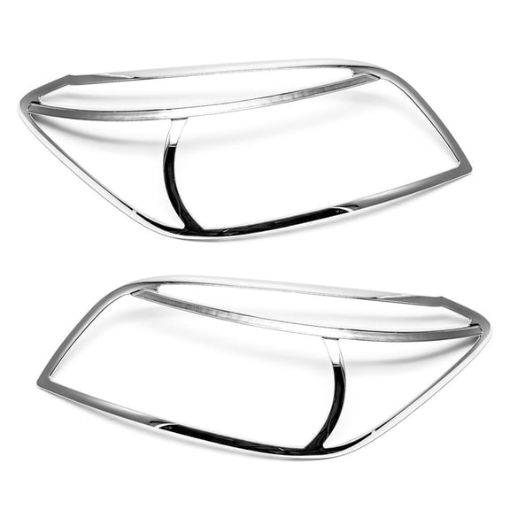Sizver Chrome Headlight Covers For 2006-2008 Toyota Rav4