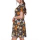 thumbnail image 2 of Balery Cute Lion Tiger Vestidos sueltos de manga corta para mujer, vestidos de verano 2025, vestidos casuales de corte A con vuelo., 2 of 6