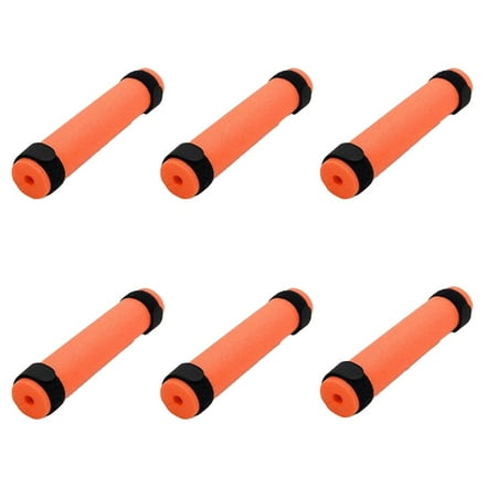 6pcs Fishing Float Tube for Kayak Prevent Narrow Rod from Going Overboard orange + tie