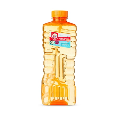 Play Day Bubble Blast Solution, 32 fl oz Bottle, Orange, 1 count