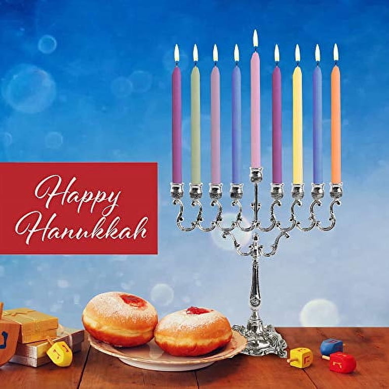 Ner Mitzvah Multicolor Hanukkah Candles, 135-Pack Bulk photo 3