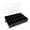 black, variant on Clear 24-Compartment Plastic Storage Box Portable Organizer for Crafts, Beads, Small Parts & Accessories