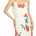 thumbnail image 4 of White Mark Women's Floral Sleeveless Side Slit Maxi Dress, 4 of 7