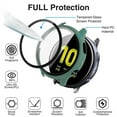 thumbnail image 2 of 2 Pack Glass+Case Compatible with Samsung Galaxy watch Active 2 40mm 44mm All-Around cover bumper+Screen Protector Galaxy watch active 2 (Ultra-Thin, Anti-Scratch), 2 of 7