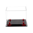 thumbnail image 3 of Mini Football Helmet Display Case (not full size) - Better Display Cases - Clear Acrylic Plexiglass with Red Risers (A003-RR), 3 of 5