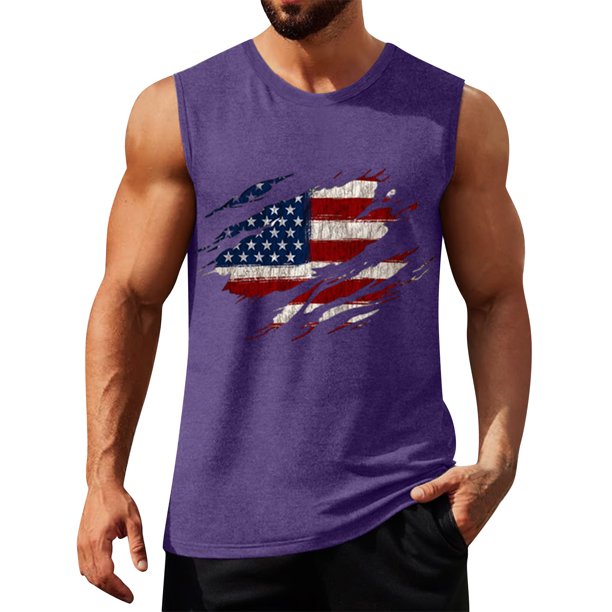 Mens Summer Surf Beach Tank Top Large Size Casual Breathable Sleeveless Top Loose Print Tank Top Man Shirt 2XL