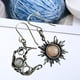 thumbnail image 3 of Retro Sol Luna Gota Pendientes Piedra Lunar Asimétrico Estilo Bohemio Pendientes Joyería Regalo Para Novia Esposa Amante seitruly AP005915-00, 3 of 6