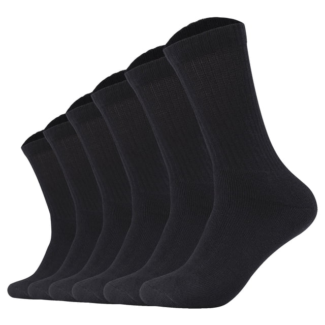 s.Oliver Calcetines unisex paquete de 6 - Calcetines de tenis Essentials, lisos Negro 35-38