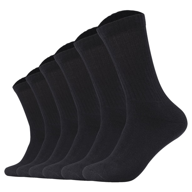 s.Oliver Calcetines unisex paquete de 6 - Calcetines de tenis Essentials, lisos Negro 35-38