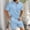 #_001Sky Blue, variant on Men's Summer Beach Outfits 2 Piece Collar Short Sleeve Polo T-Shirts and Shorts Sets Drawstring Waist Vacation Dressy Loose Fit Matching Outfits Sky Blue L