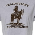 thumbnail image 3 of Yellowstone  - Stone Dutton Cowboy - Juniors Cropped Cotton Blend T-Shirt, 3 of 6
