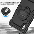 thumbnail image 6 of JiaheCover for Lenovo Tab M9 (2023) 9.0" Built-in Screen Protector Case,Shockproof Heavy Duty with 360° Rotating Kickstand Adjustable Shoulder Strap Three-Layer Protection Case,Black, 6 of 8