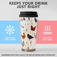 thumbnail image 3 of 18 oz(530ml) Chicken Stainless Vacuum Steel Insulated Coffee Travel Mug Cup Water Bottle Tumbler with Straw,Chicken Decor, 3 of 6
