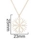 thumbnail image 3 of Xiao Hua Collar colgante hecho a mano adecuado para hombres y mujeres, collar colgante de copo de nieve, collar colgante de acero inoxidable (rosa), 3 of 3