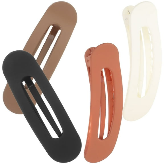 SEWCHICS Minimalist Hair Accessories for Women Plastic Assorted Color 4Pcs